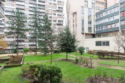 Jardin de l'établissement T3 apartment in the heart of La Villette