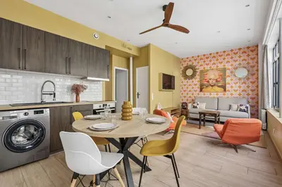 Cuisine ou kitchenette dans l'établissement Amazing apartment - 2BR 6P - Bastille