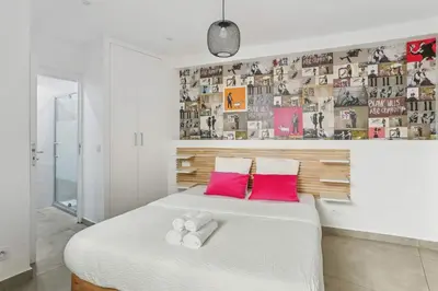 Un ou plusieurs lits dans un hébergement de l'établissement Spacious apartment - 4BR 10P - Place d'Italie