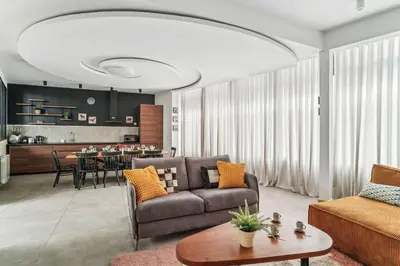 Coin salon dans l'établissement Spacious apartment - 4BR 10P - Place d'Italie