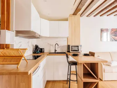 Plan de l'établissement Cozy studio- Mouffetard Jardin du Luxembourg- Mobility Lease