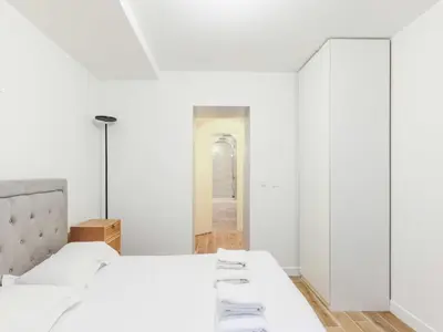 Un ou plusieurs lits dans un hébergement de l'établissement Superb souplex apt 2P - Mairie de Neuilly