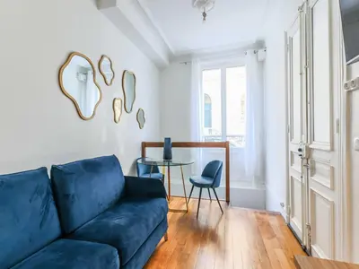Coin salon dans l'établissement Superb souplex apt 2P - Mairie de Neuilly