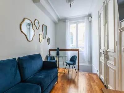 Coin salon dans l'établissement Superb souplex apt 2P - Mairie de Neuilly