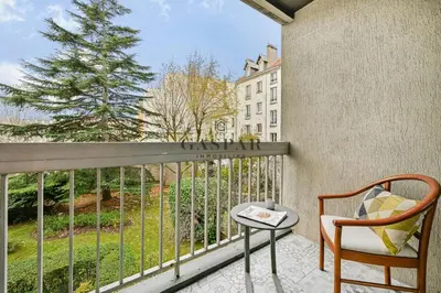 Balcon ou terrasse dans l'établissement Gaspar- 2 Rooms with Balcony- Metro Marcel Sembat