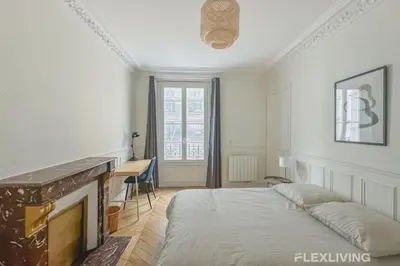 Un ou plusieurs lits dans un hébergement de l'établissement Flexliving - whole house - Hoche