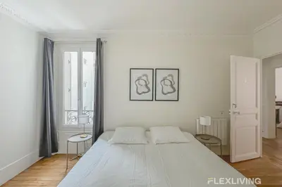Un ou plusieurs lits dans un hébergement de l'établissement Flexliving - whole house - Hoche