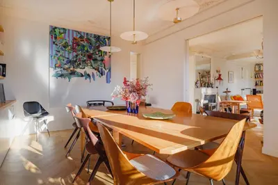 Coin salon dans l'établissement Paris St Germain Loft residence