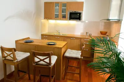 Cuisine ou kitchenette dans l'établissement Abbesses Montmartre Apartment