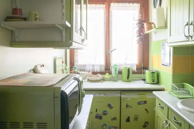 Cuisine ou kitchenette dans l'établissement Studio Charonne