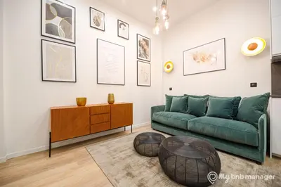 Coin salon dans l'établissement CIA - Flat on rue La Fayette