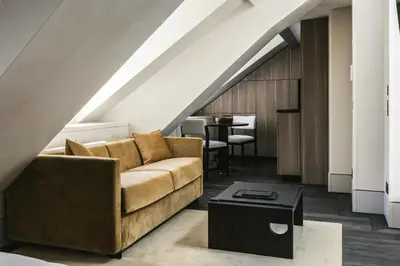 Coin salon dans l'établissement Mondovi Luxury Suites
