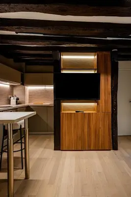 Plan de l'établissement Studio 2pers # Île St Louis # Bord de Seine