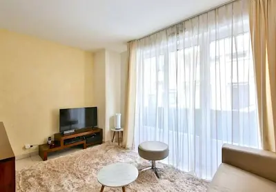 Télévision ou salle de divertissement dans l'établissement L'appartement Thibaud