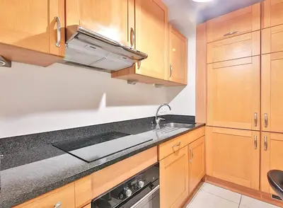 Cuisine ou kitchenette dans l'établissement L'appartement Thibaud