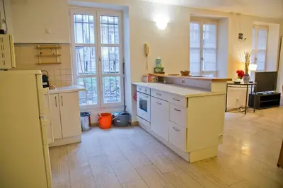 Cuisine ou kitchenette dans l'établissement Camille - Authentic 4-Bed Apartment Saint-Germain Notre Dame