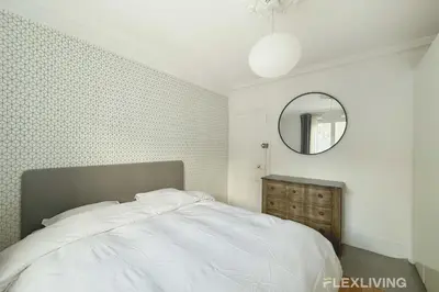 Un ou plusieurs lits dans un hébergement de l'établissement Flexliving - Whole flat - Crozatier