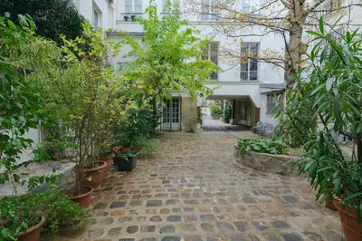 Jardin de l'établissement Paris Marais Bouquet Residence