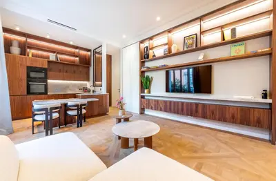 Cuisine ou kitchenette dans l'établissement Luxurious Suite Eiffel Tower Flandrin Muette AC