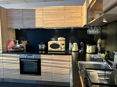 Cuisine ou kitchenette dans l'établissement Un duplex à PARIS DAUMESNIL