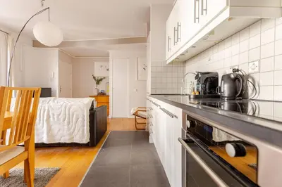Cuisine ou kitchenette dans l'établissement La Suite Saint-Germain