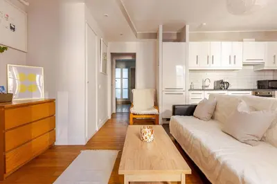 Cuisine ou kitchenette dans l'établissement La Suite Saint-Germain