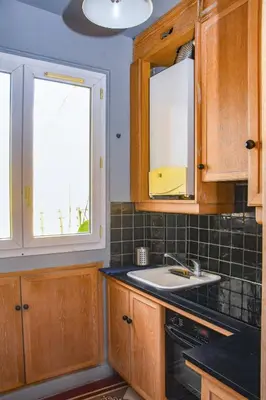 Cuisine ou kitchenette dans l'établissement Oberkampf