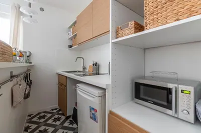 Cuisine ou kitchenette dans l'établissement Le Paris Secret - 2 Prs - Louvre - Paris