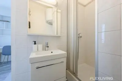 Salle de bains dans l'établissement Flexliving - studio - Boulangers