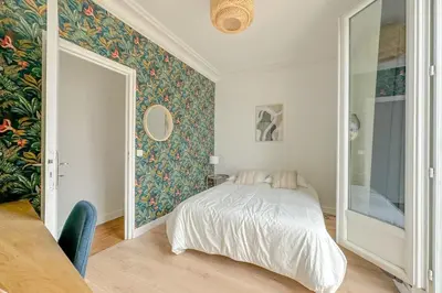 Un ou plusieurs lits dans un hébergement de l'établissement Flexliving - room - Septembre
