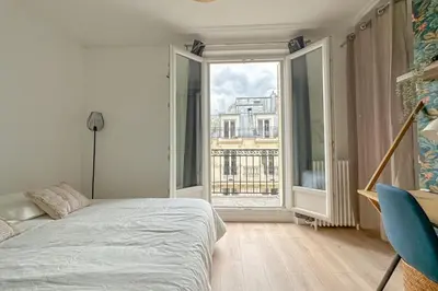 Un ou plusieurs lits dans un hébergement de l'établissement Flexliving - room - Septembre