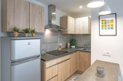 Cuisine ou kitchenette dans l'établissement Appartement 4 Guests aux Invalides