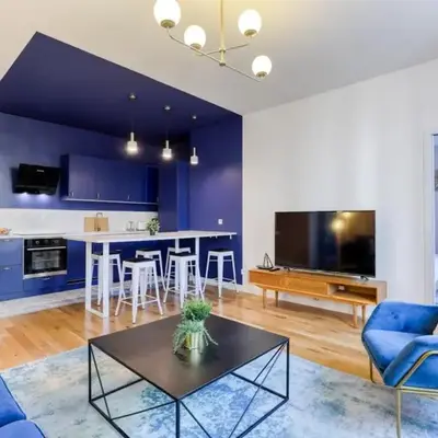Blue Design 2BDR Flat in the Heart of Bastille