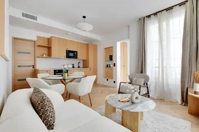 Cuisine ou kitchenette dans l'établissement Appartement Moderne - 3BR-6P - Montorgueil