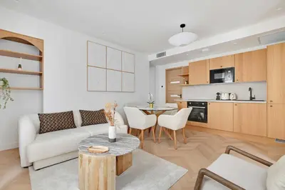 Cuisine ou kitchenette dans l'établissement Charming apartment - AC- 3BR-6P- Montorgueil