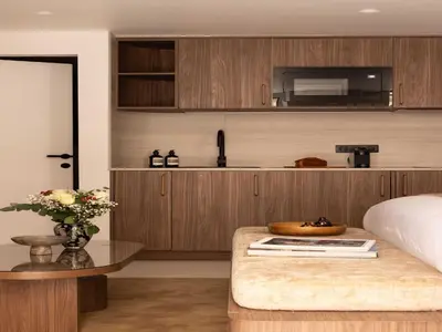 Cuisine ou kitchenette dans l'établissement Beautiful Studio with AC - 2P - Marais