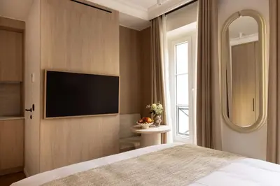 Un ou plusieurs lits dans un hébergement de l'établissement Charming studio with AC - 2P- Musée du Louvre
