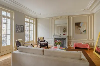 Coin salon dans l'établissement Paris Courcelles Prestige Residence