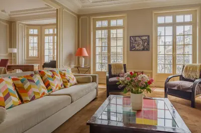 Coin salon dans l'établissement Paris Courcelles Prestige Residence