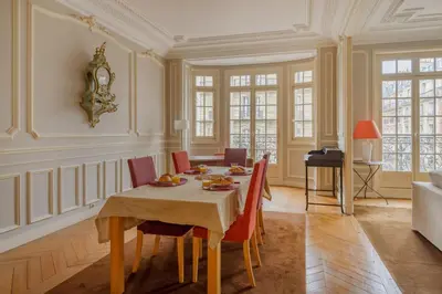 Coin salon dans l'établissement Paris Courcelles Prestige Residence