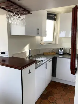 Cuisine ou kitchenette dans l'établissement Star rain