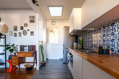 Cuisine ou kitchenette dans l'établissement Cozy escape in a refined 2 room - Paris 14e
