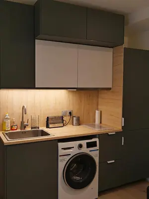 Cuisine ou kitchenette dans l'établissement Thierry's studio15
