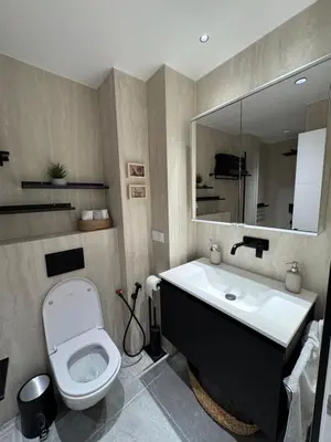 Salle de bains dans l'établissement 2 bedroom apartment renovated in the heart of Paris