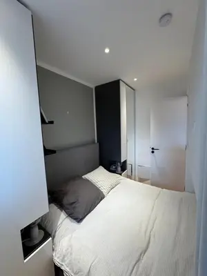 Un ou plusieurs lits dans un hébergement de l'établissement 2 bedroom apartment renovated in the heart of Paris