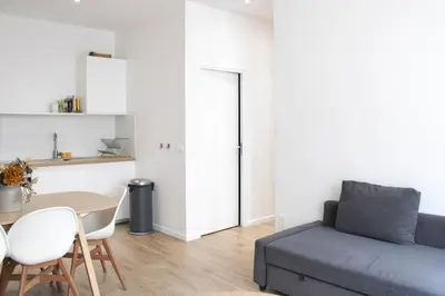 Coin salon dans l'établissement T3 confortable Quartier Jardin des Plantes