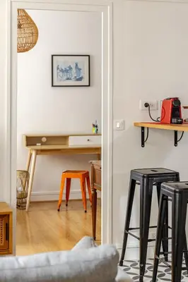 Plan de l'établissement 40sqm flat near Eiffel Tower