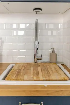 Cuisine ou kitchenette dans l'établissement 40sqm flat near Eiffel Tower