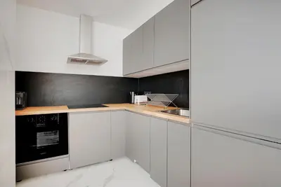 Cuisine ou kitchenette dans l'établissement Suite Double Ranelagh