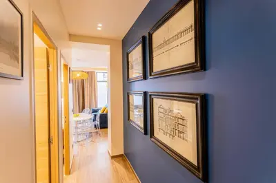 Coin salon dans l'établissement Amazing apartment - 2BR 6P - Gare du Nord